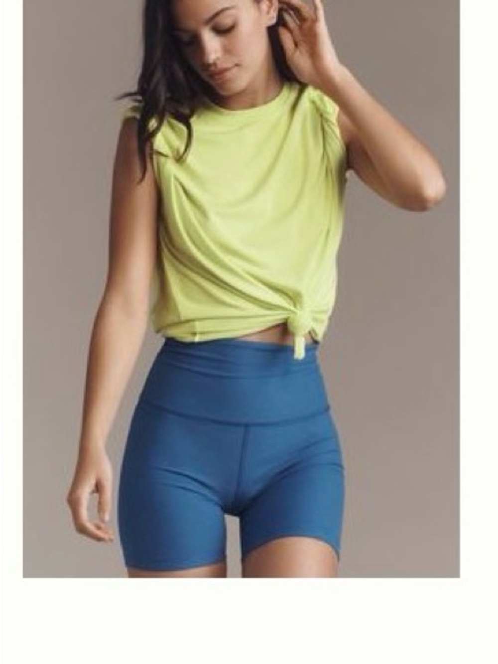 Anthropology Muscle Tee in Muted Citrus